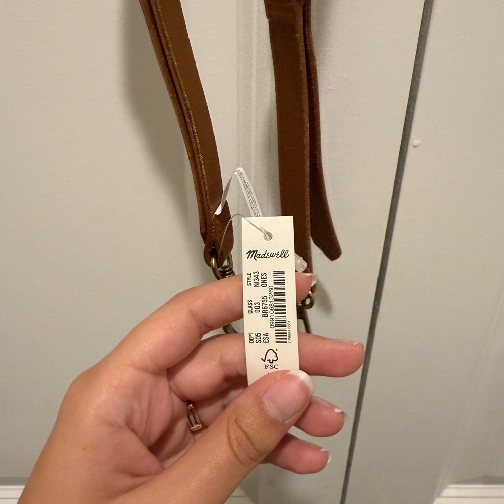 Madewell Tan Leather bag strap - Picture 2 of 3